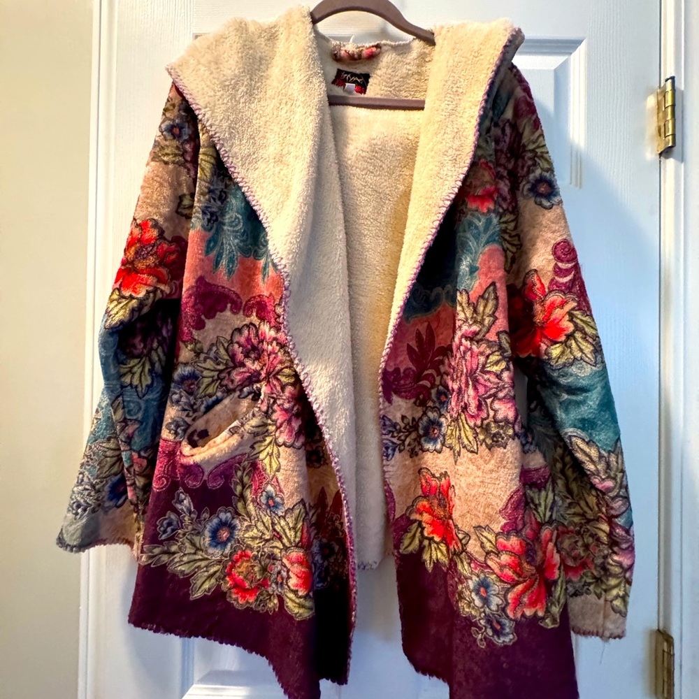 Johnny Was Hooded Sweater XL